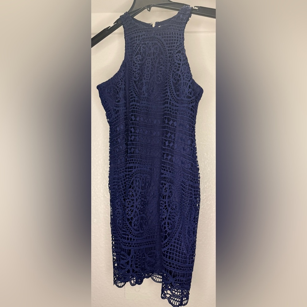 Navy Blue Lovers + Friends Sleeveless Top/Dress Size Small Classy Casual